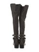 Stuart Weitzman Leather Studded Accents Riding Boots