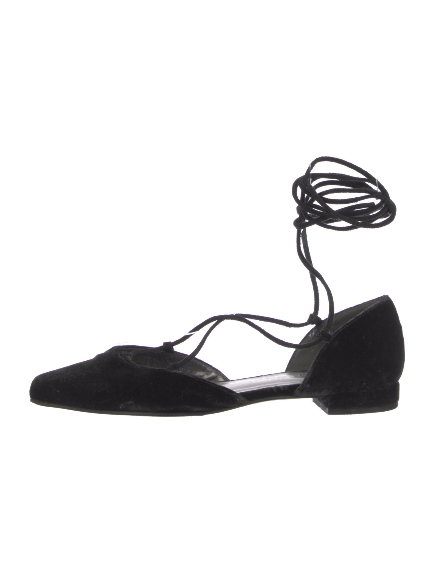 Stuart Weitzman Suede D'Orsay Flats