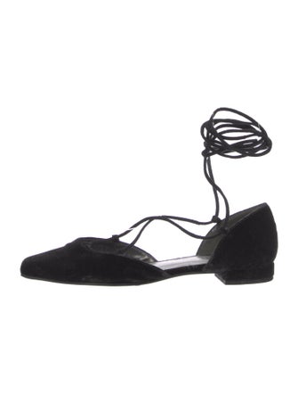 Stuart Weitzman Suede D'Orsay Flats