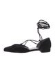 Stuart Weitzman Suede D'Orsay Flats