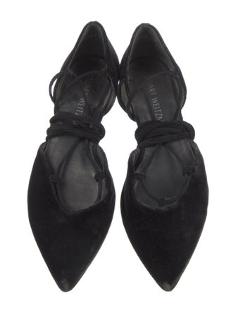 Stuart Weitzman Suede D'Orsay Flats