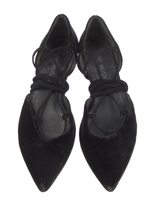 Stuart Weitzman Suede D'Orsay Flats