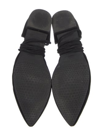 Stuart Weitzman Suede D'Orsay Flats