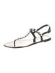 Stuart Weitzman Rubber T-Strap Sandals