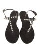 Stuart Weitzman Rubber T-Strap Sandals