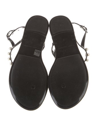 Stuart Weitzman Rubber T-Strap Sandals