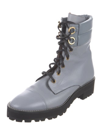 Stuart Weitzman Leather Combat Boots