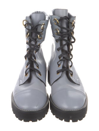 Stuart Weitzman Leather Combat Boots