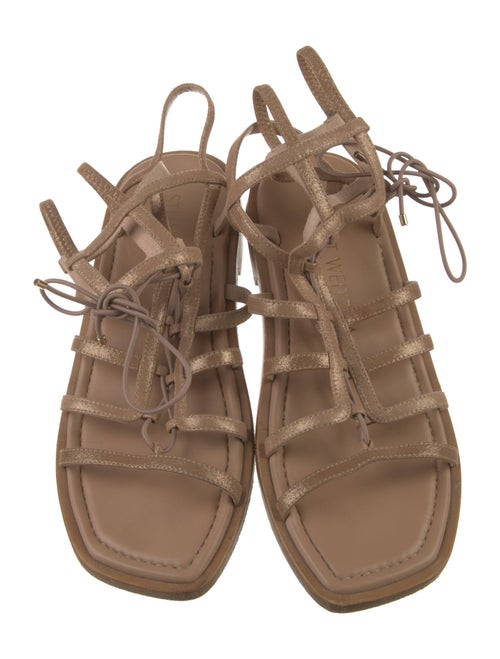 Stuart Weitzman Suede Gladiator Sandals