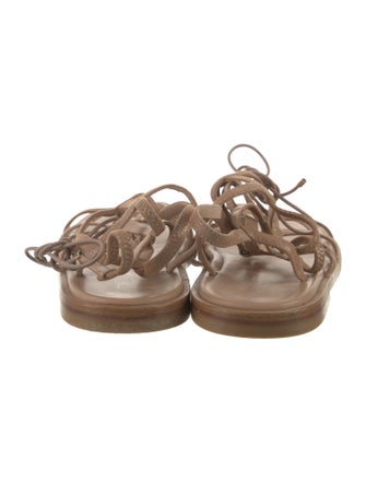 Stuart Weitzman Suede Gladiator Sandals