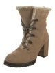 Stuart Weitzman Suede Lace-Up Boots