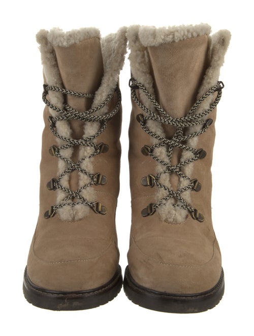 Stuart Weitzman Suede Lace-Up Boots