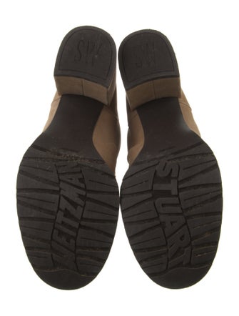 Stuart Weitzman Suede Lace-Up Boots