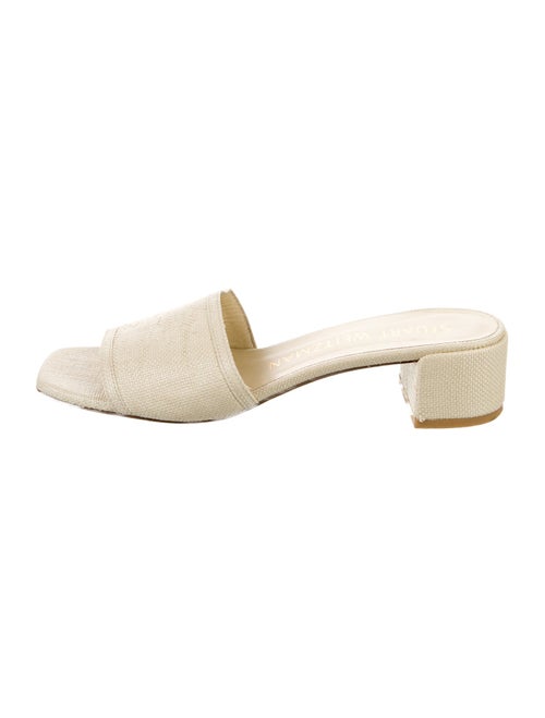 Stuart Weitzman Canvas Slides