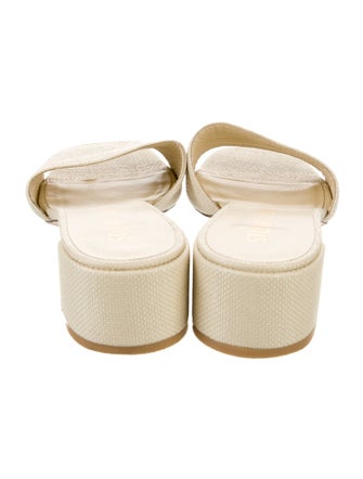 Stuart Weitzman Canvas Slides