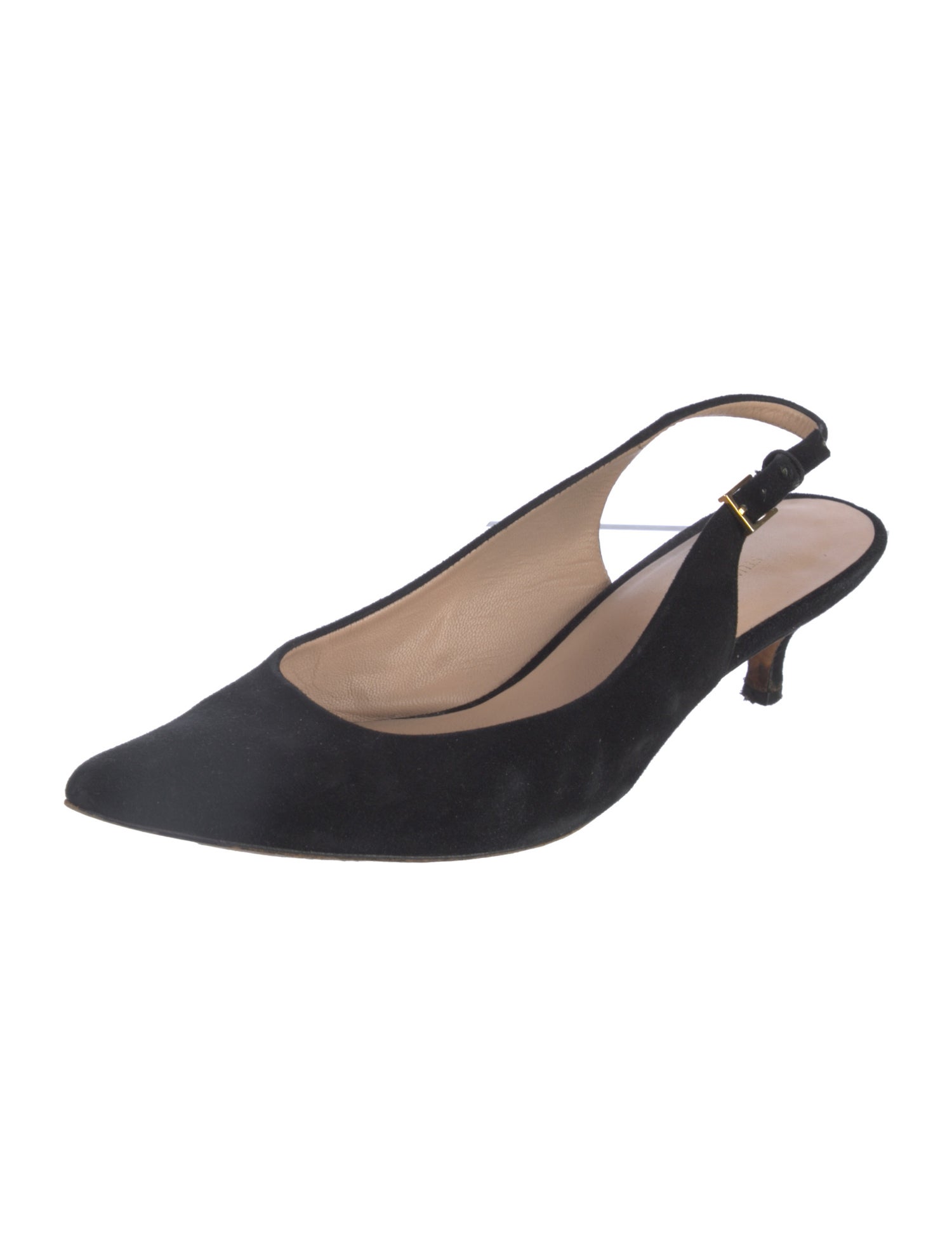 Stuart Weitzman Suede Slingback Pumps