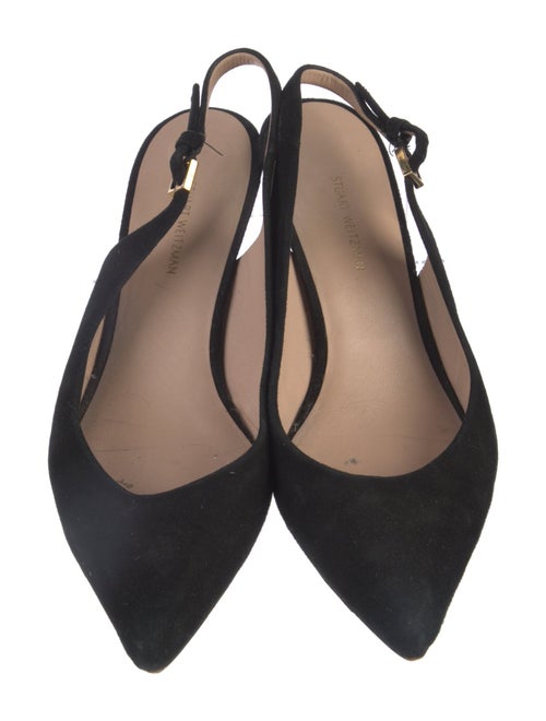 Stuart Weitzman Suede Slingback Pumps