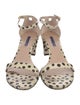 Stuart Weitzman Leather Printed Espadrilles