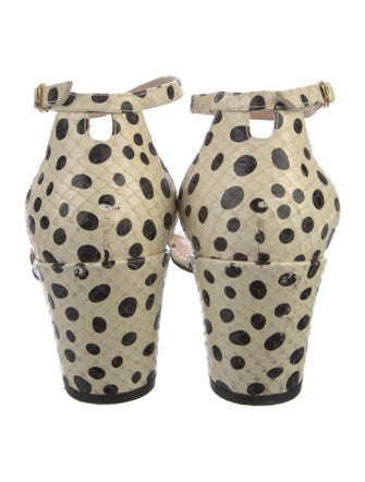 Stuart Weitzman Leather Printed Espadrilles