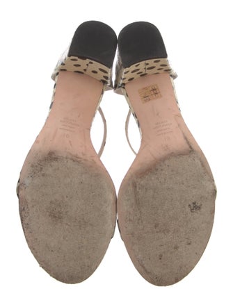 Stuart Weitzman Leather Printed Espadrilles