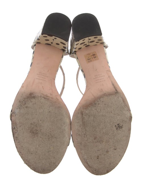 Stuart Weitzman Leather Printed Espadrilles