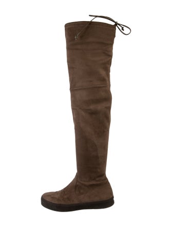 Stuart Weitzman Suede Lace-Up Boots
