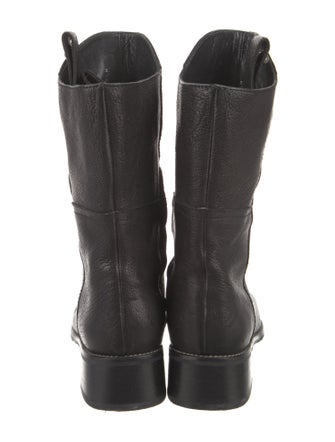 Stuart Weitzman Leather Moto Boots