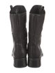 Stuart Weitzman Leather Moto Boots