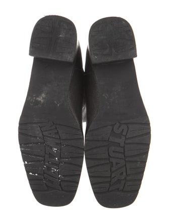 Stuart Weitzman Leather Moto Boots