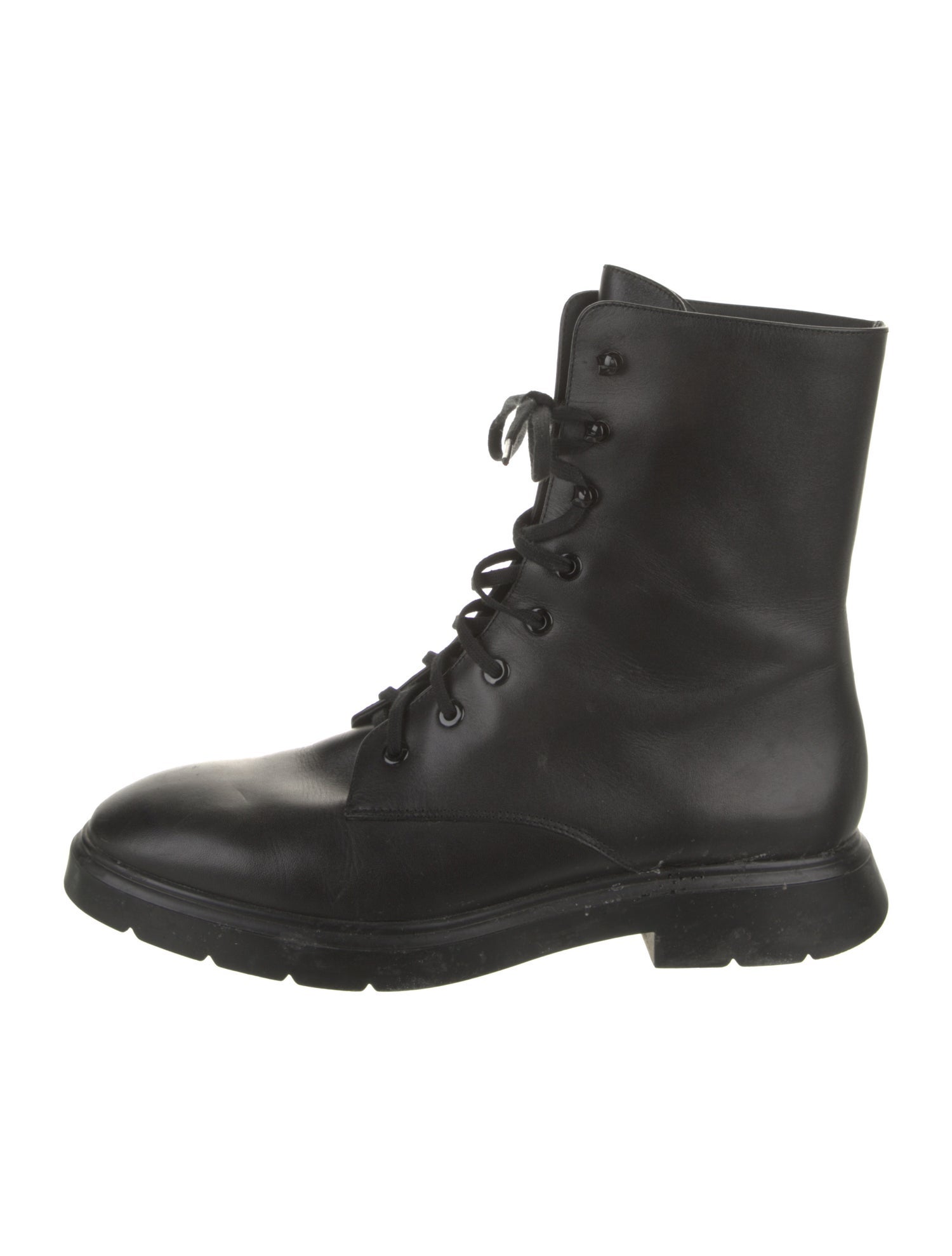 Stuart Weitzman Leather Combat Boots
