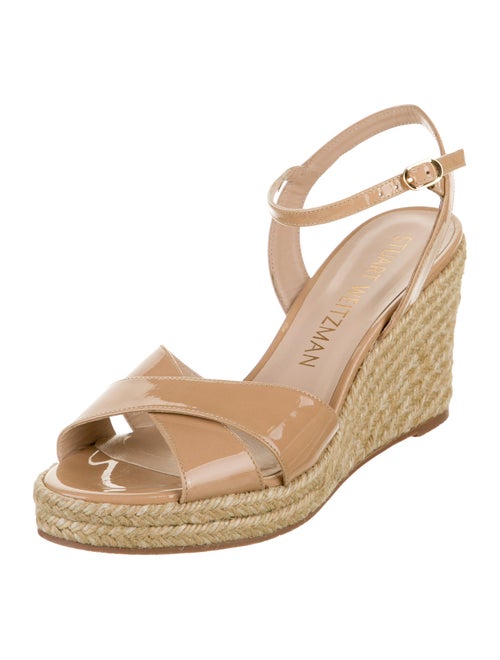 Stuart Weitzman Patent Leather Espadrilles