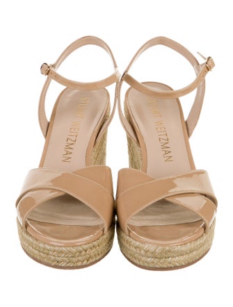 Stuart Weitzman Patent Leather Espadrilles