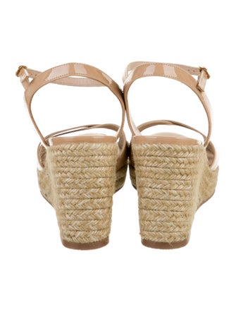 Stuart Weitzman Patent Leather Espadrilles