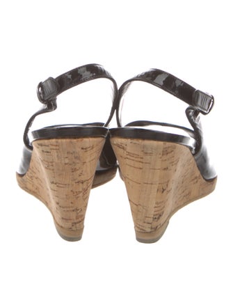 Stuart Weitzman Patent Leather Slingback Pumps