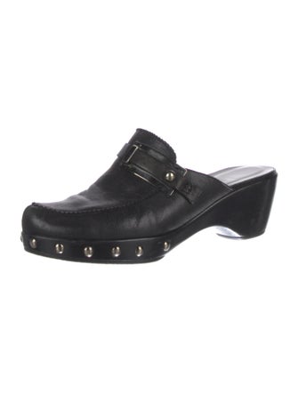 Stuart Weitzman Leather Mules