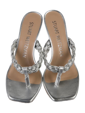 Stuart Weitzman Leather Slides