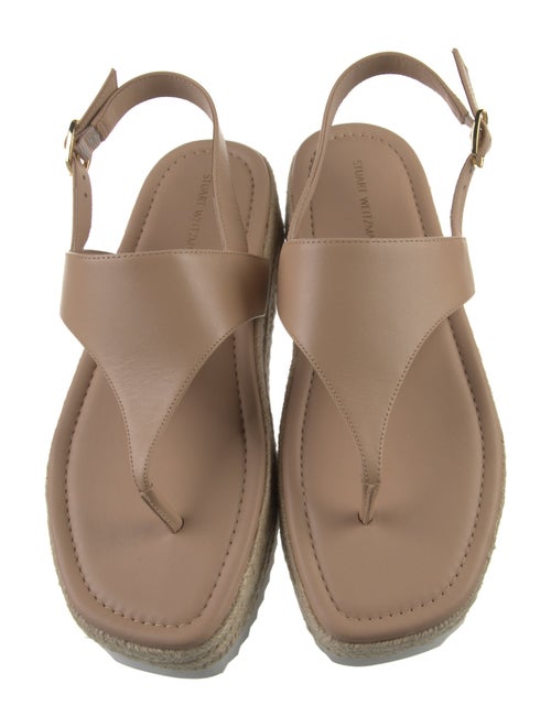 Stuart Weitzman Leather Espadrilles
