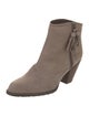Stuart Weitzman Suede Tassel Accents Boots