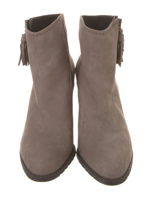 Stuart Weitzman Suede Tassel Accents Boots