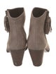 Stuart Weitzman Suede Tassel Accents Boots
