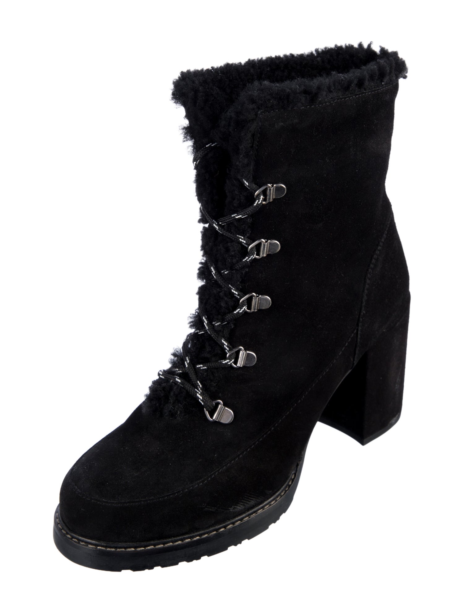 Stuart Weitzman Suede Lace-Up Boots