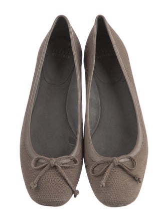 Stuart Weitzman Bow Accents Ballet Flats