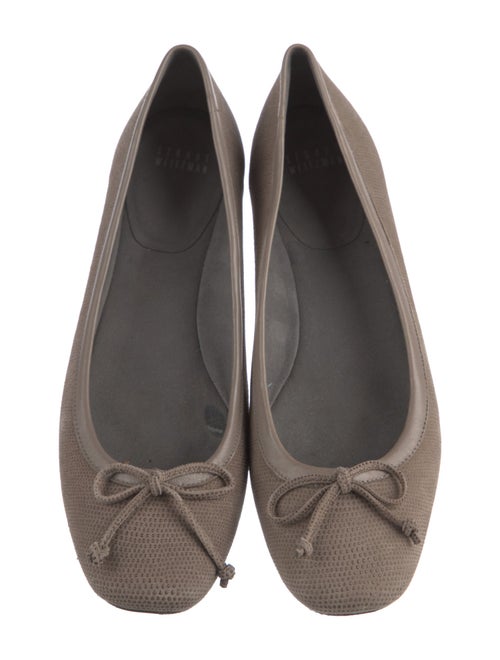 Stuart Weitzman Bow Accents Ballet Flats