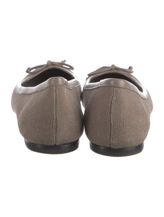 Stuart Weitzman Bow Accents Ballet Flats