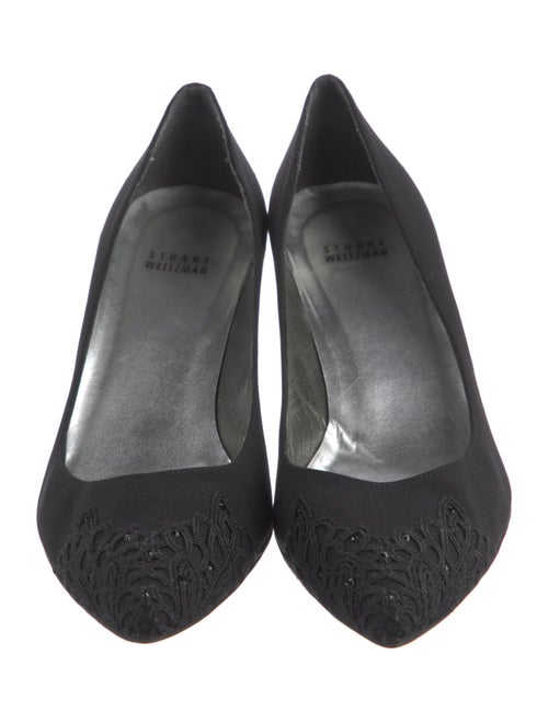 Stuart Weitzman Crystal Embellishments Pumps