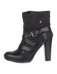 Stuart Weitzman Nylon Moto Boots