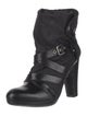 Stuart Weitzman Nylon Moto Boots