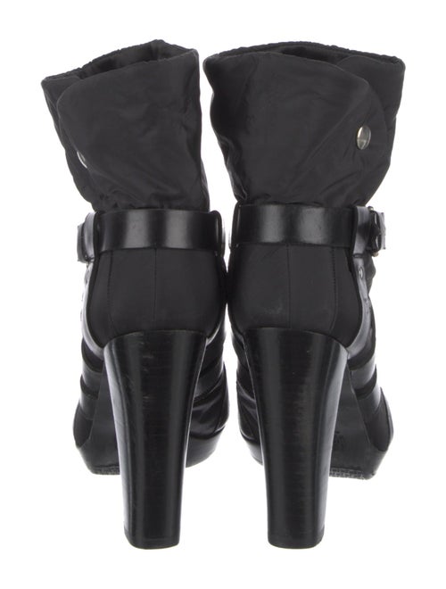 Stuart Weitzman Nylon Moto Boots