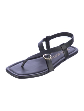 Stuart Weitzman Leather Slingback Sandals