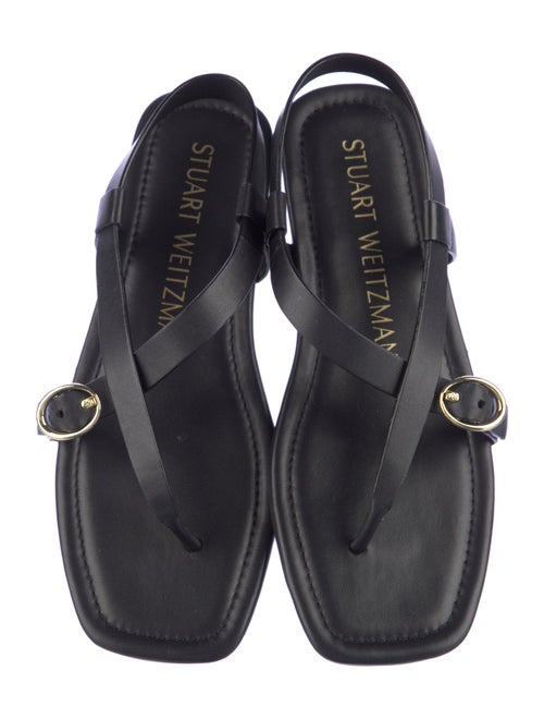 Stuart Weitzman Leather Slingback Sandals